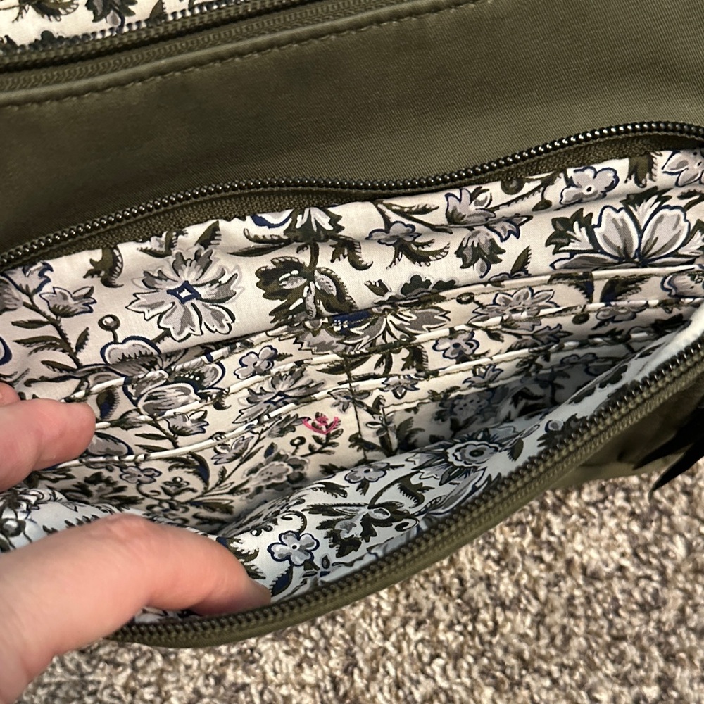 Vera Bradley Olive Green Crossbody Bag - Picture 2 of 4